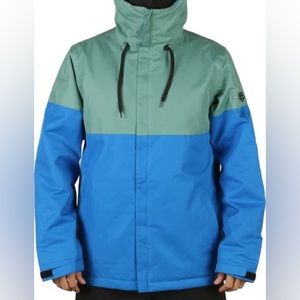 686 Defender Men’s Ski Jacket - Marine Green/Strata Blue